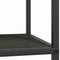 vidaXL Kitchen Storage Shelf with Shelf with Storage Black Steel