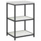 vidaXL Kitchen Storage Shelf with Shelf with Storage White Steel