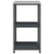 vidaXL Kitchen Storage Shelf with Shelf with Storage Anthracite Steel