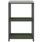 vidaXL Kitchen Storage Shelf with Shelf with Storage Olive green Steel