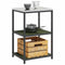 vidaXL Kitchen Storage Shelf with Shelf with Storage Olive green Steel