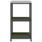vidaXL Kitchen Storage Shelf with Shelf with Storage Olive green Steel
