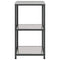 vidaXL Kitchen Storage Shelf with Shelf Silver Stainless steel