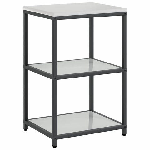 vidaXL Kitchen Storage Shelf with Shelf Silver Galvanised steel