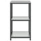 vidaXL Kitchen Storage Shelf with Shelf Silver Galvanised steel