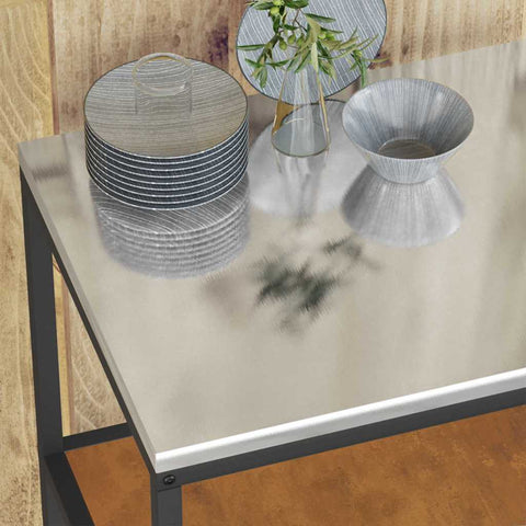 vidaXL Kitchen Storage Shelf with Shelf Rusty Weathering steel