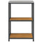 vidaXL Kitchen Storage Shelf with Shelf Rusty Weathering steel