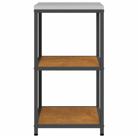 vidaXL Kitchen Storage Shelf with Shelf Rusty Weathering steel