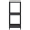 vidaXL Kitchen Storage Shelf with Shelf with Storage Black Steel