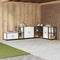 vidaXL Kitchen Storage Shelf with Shelf with Storage White Steel
