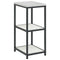 vidaXL Kitchen Storage Shelf with Shelf with Storage White Steel