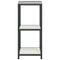 vidaXL Kitchen Storage Shelf with Shelf with Storage White Steel