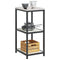 vidaXL Kitchen Storage Shelf with Shelf with Storage White Steel