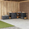 vidaXL Kitchen Storage Shelf with Shelf with Storage Anthracite Steel