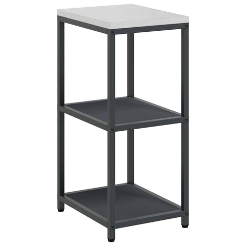 vidaXL Kitchen Storage Shelf with Shelf with Storage Anthracite Steel