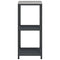 vidaXL Kitchen Storage Shelf with Shelf with Storage Anthracite Steel