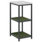 vidaXL Kitchen Storage Shelf with Shelf with Storage Olive green Steel