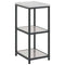 vidaXL Kitchen Storage Shelf with Shelf Silver Stainless steel
