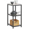 vidaXL Kitchen Storage Shelf with Shelf Silver Stainless steel