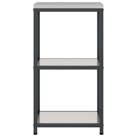 vidaXL Kitchen Storage Shelf with Shelf Silver Stainless steel