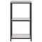 vidaXL Kitchen Storage Shelf with Shelf Silver Stainless steel