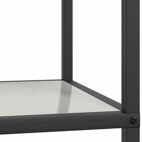 vidaXL Kitchen Storage Shelf with Shelf Silver Galvanised steel