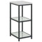 vidaXL Kitchen Storage Shelf with Shelf Silver Galvanised steel