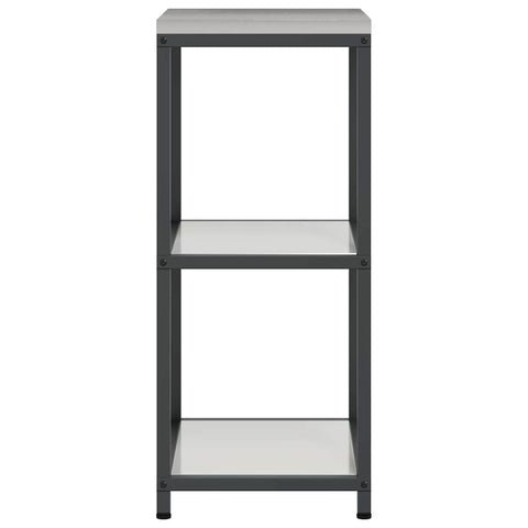 vidaXL Kitchen Storage Shelf with Shelf Silver Galvanised steel