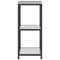 vidaXL Kitchen Storage Shelf with Shelf Silver Galvanised steel