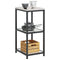 vidaXL Kitchen Storage Shelf with Shelf Silver Galvanised steel