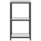 vidaXL Kitchen Storage Shelf with Shelf Silver Galvanised steel