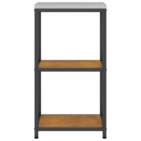vidaXL Kitchen Storage Shelf with Shelf Rusty Weathering steel