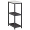 vidaXL Kitchen Storage Shelf with Shelf with Storage Black Steel