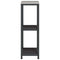 vidaXL Kitchen Storage Shelf with Shelf with Storage Black Steel
