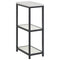 vidaXL Kitchen Storage Shelf with Shelf with Storage White Steel