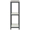 vidaXL Kitchen Storage Shelf with Shelf with Storage White Steel
