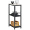 vidaXL Kitchen Storage Shelf with Shelf with Storage Anthracite Steel