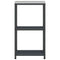 vidaXL Kitchen Storage Shelf with Shelf with Storage Anthracite Steel