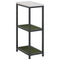 vidaXL Kitchen Storage Shelf with Shelf with Storage Olive green Steel
