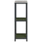 vidaXL Kitchen Storage Shelf with Shelf with Storage Olive green Steel