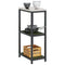 vidaXL Kitchen Storage Shelf with Shelf with Storage Olive green Steel