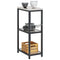 vidaXL Kitchen Storage Shelf with Shelf Silver Stainless steel
