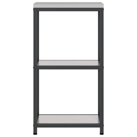 vidaXL Kitchen Storage Shelf with Shelf Silver Stainless steel