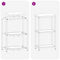 vidaXL Kitchen Storage Shelf with Shelf Silver Galvanised steel