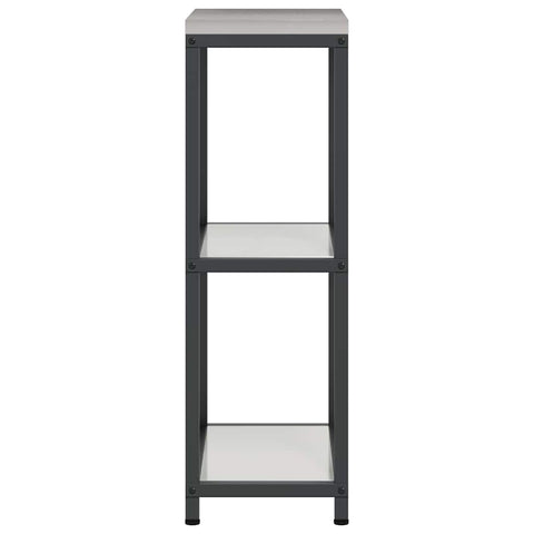 vidaXL Kitchen Storage Shelf with Shelf Silver Galvanised steel