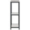 vidaXL Kitchen Storage Shelf with Shelf Silver Galvanised steel