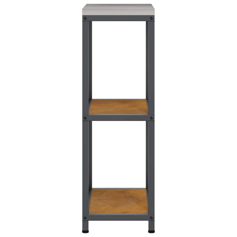 vidaXL Kitchen Storage Shelf with Shelf Rusty Weathering steel
