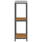 vidaXL Kitchen Storage Shelf with Shelf Rusty Weathering steel