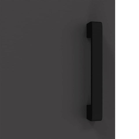 vidaXL Kitchen Storage Cabinet with Shelf with Storage Black Steel