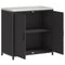 vidaXL Kitchen Storage Cabinet with Shelf with Storage Black Steel